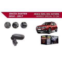 Niken Dacia Duster 2010-2017 Uyumlu Yedek Parça Araca Özel Kol Dayama Siyah