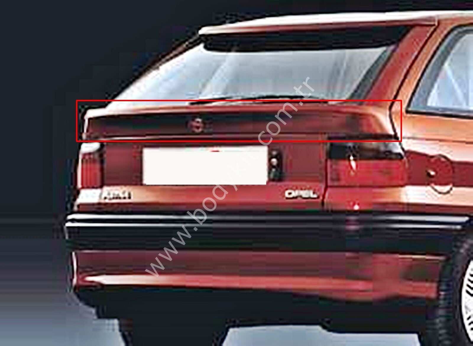 Opel Astra HB Uyumlu Yedek Parça Cam Ortası Anatomik Spoiler