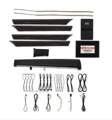 Honda Civic 2016-2020 FC5 İçin Uyumlu Yede Parça Full Ambians Set (Karbon Trim)