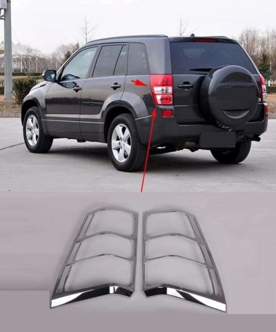 Suzuki Grand Vitara Uyumlu 2007-2012 Arka Stop Çerçevesi Abs Krom