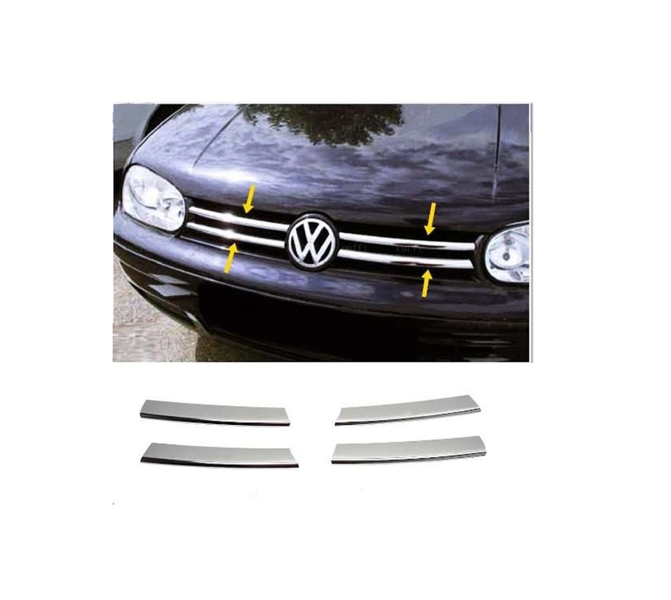 Volkswagen Golf 4 Uyumlu Yedek Parça Ön Panjur Krom