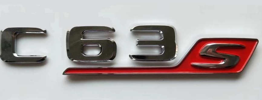 Mercedes C63S Uyumlu Yedek Parça Krom Bagaj Logosu