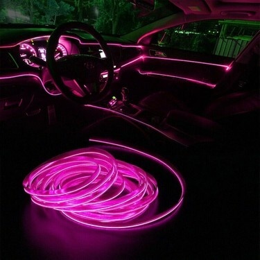 Araç İçi Neon Aydınlatma Pembe 1 Metre