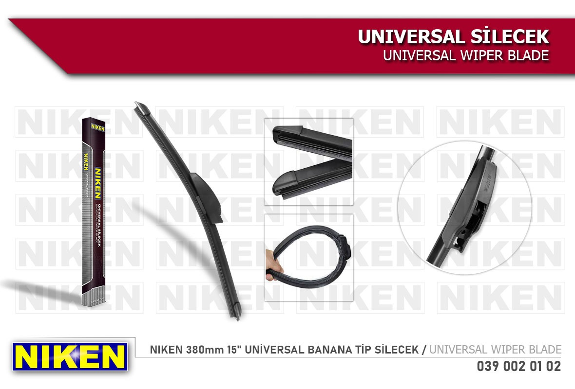 Niken Universal Muz Tip Silecek 15 380mm