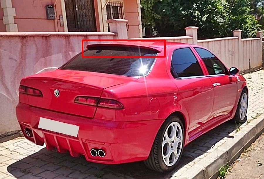 Alfa Romeo 156 Cam Üstü Spoiler Boyasız