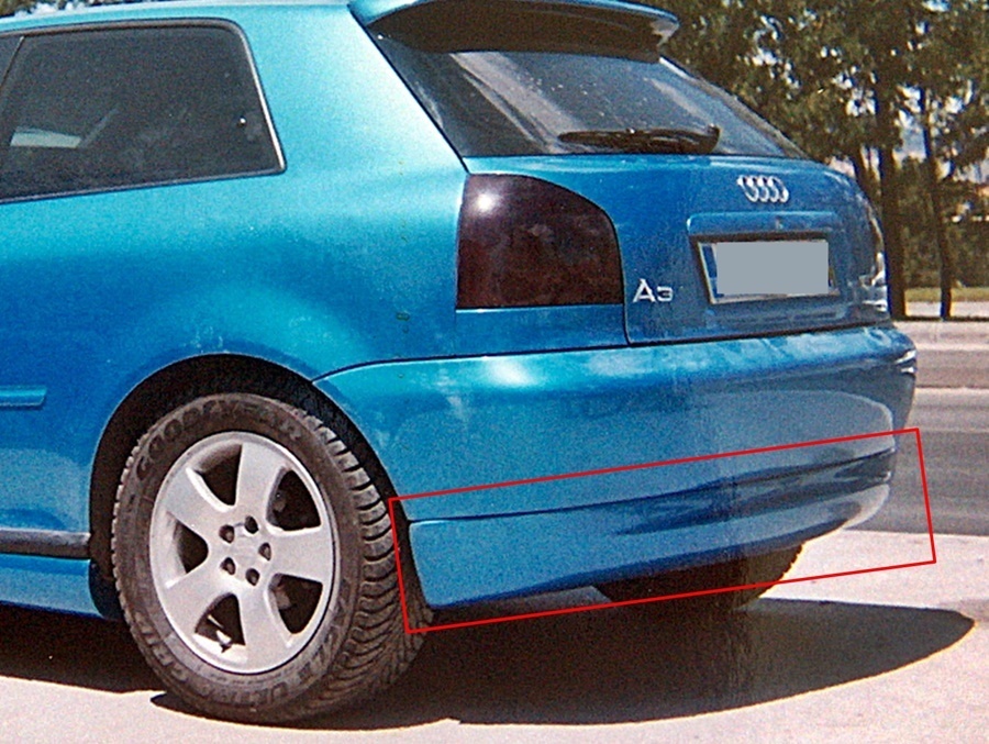 Audi A3 8L Arka Tampon Eki