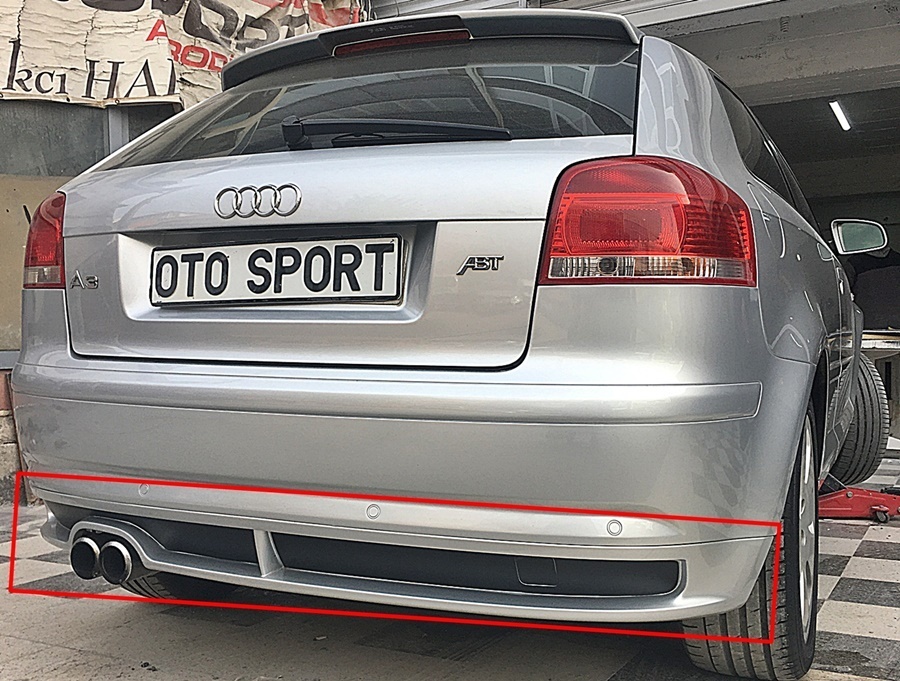 Audi A3 Vorteks Tek Kapı Arka Tampon Eki
