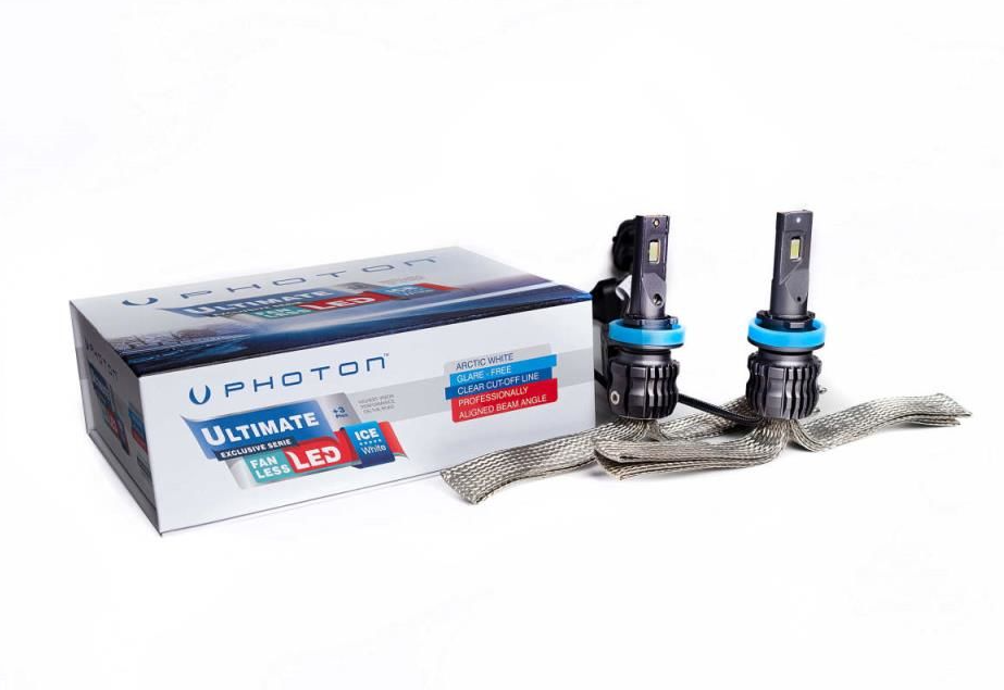 Photon Ultimate 9500 Lumens H11 12-24V 4 Plus FANSIZ LED HEADLIGHT
