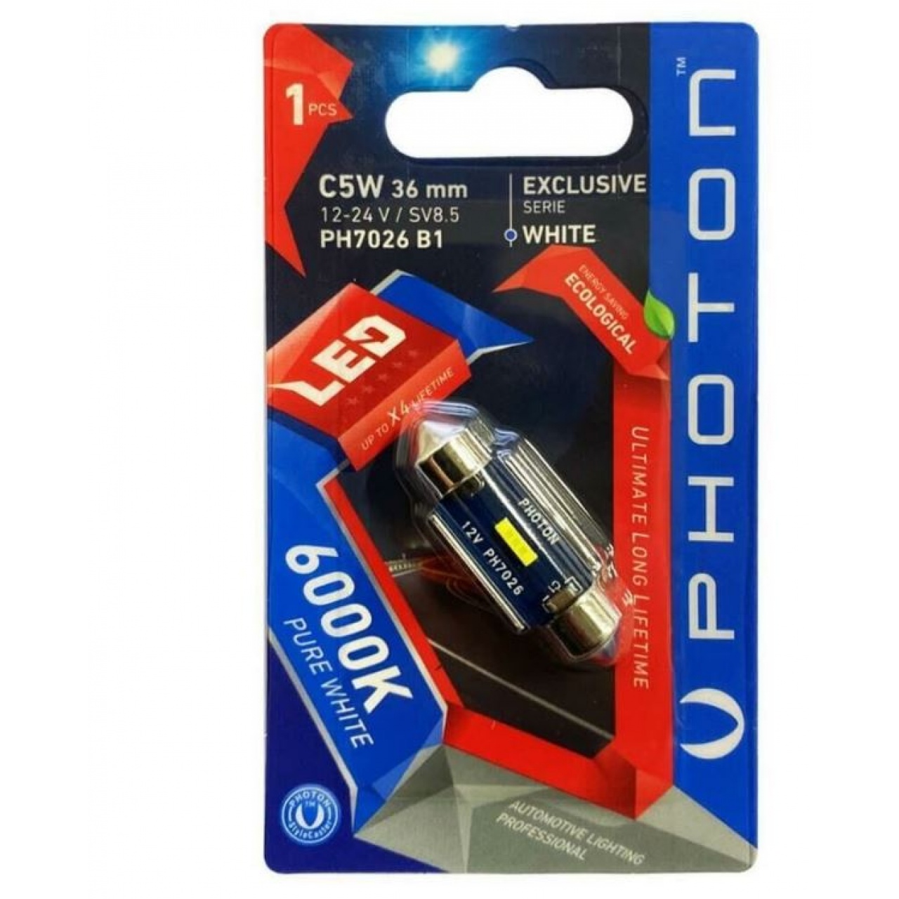 Photon C5W 12-24V 36mm Sofit Exclusive Serisi Can-Bus Led PH7026