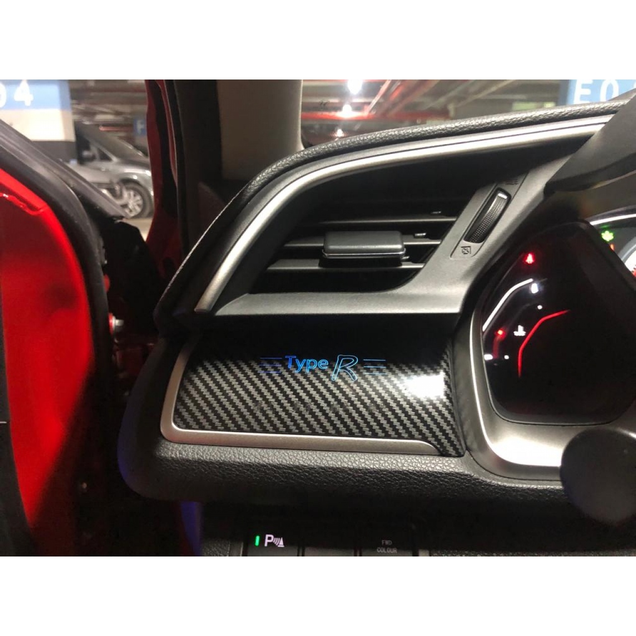 Honda Civic FC5 Araç Yılları 2016-2021 Ambiyans aydınlatma Ambiyans ışık olmayan için Orijinal trim yerleri ile