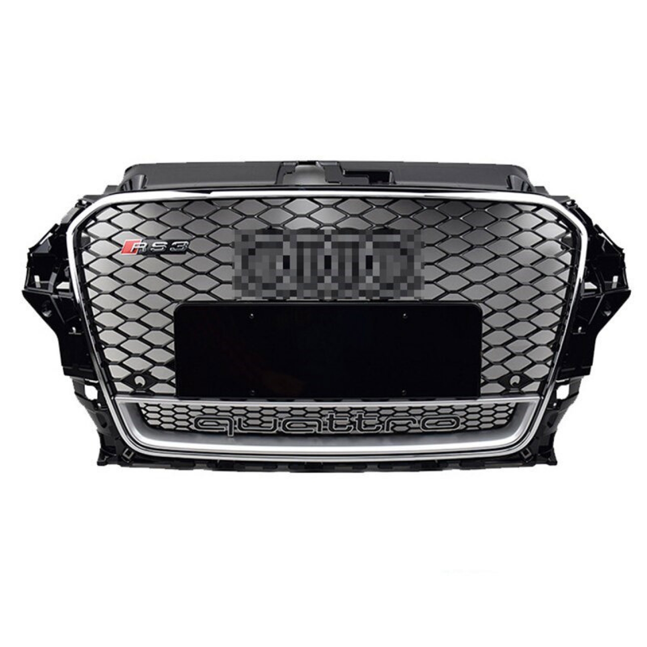 Audi A3 RS3 2012-2016 Quattro Yazılı Kromlu Siyah Panjur
