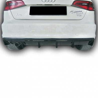 Audi A3 2013 Sonrası Uyumlu Yedek Parça HB Arka Difüzör Boyalı