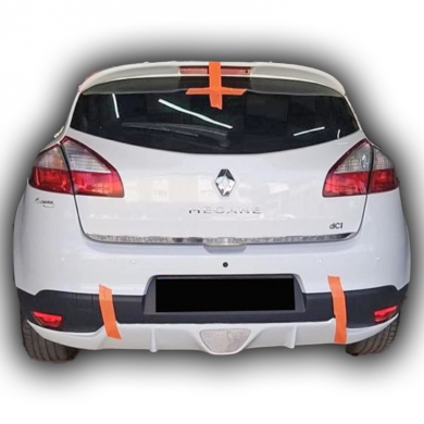 Renault Megane 3 Uyumlu Yedek Parça Arka Tampon Eki Boyasız