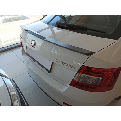 Skoda Octavia 2015-2019 Uyumlu Yedek Parça Spoiler Boyasız