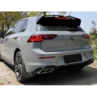 Volkswagen Golf 8 Uyumlu Yedek Parça Oettinger Spoiler Parlak Siyah