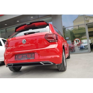 Volkswagen Polo Uyumlu Yedek Parça 2019+ Oettinger Spoiler Parlak Siyah