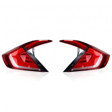 Honda Civic Fc5 Uyumlu Yedek Parça 2016-2021 Hareketli Led Stop Kırmızı