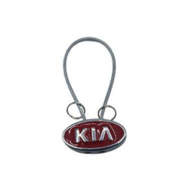 Kia Uyumlu Yedek Parça Çelik Telli Metal Anahtarlık Kırmızı
