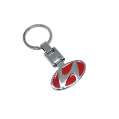Hyundai Logolu Kırmızı Metal Anahtarlık