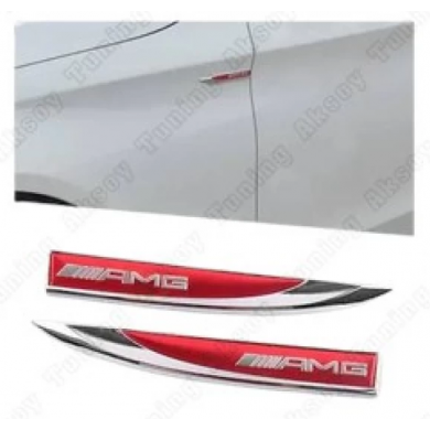 AMG Kırmızı Çamurluk Bıçağı Logo