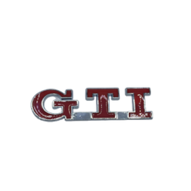 GTI Bagaj Logosu Kırmızı 8.5 x 2.3 cm
