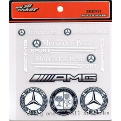 Mercedes Benz Uyumlu Yedek Parça Sport Sticker 10 Adet