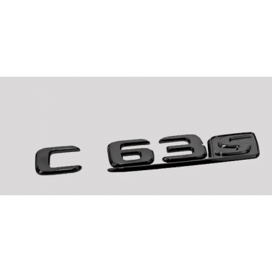Mercedes C63S Uyumlu Yedek Parça Siyah Bagaj Logosu