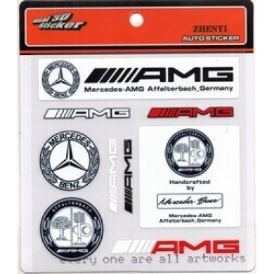 Mercedes Uyumlu Yedek Parça Sticker 9 Adet