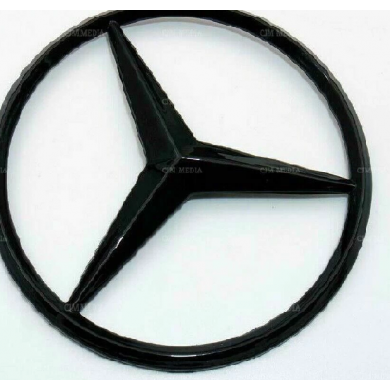 Mercedes W204 Yıldız Bagaj Logosu Parlak Siyah