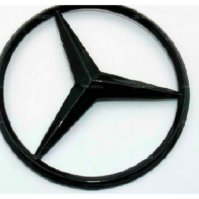 Mercedes W204 Uyumlu Yedek Parça Yıldız Bagaj Logosu Parlak Siyah