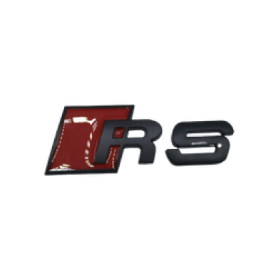 RS Metal Bagaj Logosu Kırmızı-Siyah