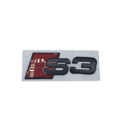 S3 Metal Bagaj Logosu Kırmızı-Siyah