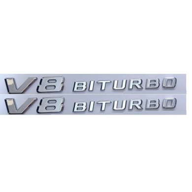 V8 Biturbo Krom Bagaj Logosu