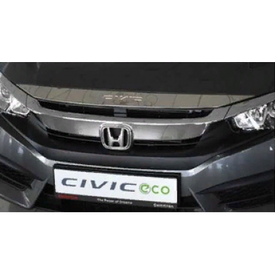 Honda Civic Fc5-fk7 2016-2020 Ön Panjur Üst Kaplama Nikelaj