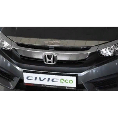 Honda Civic Fc5 Uyumlu Yedek Parça-fk7 2016-2020 Ön Panjur Üst Kaplama Nikelaj