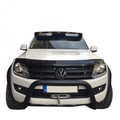 Ford Ranger Uyumlu Yedek Parça   2015 ve Sonrası Siyah Ön Tampon Koruma PWT22