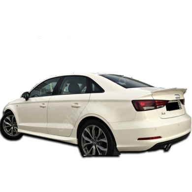 Audi A3 Sedan 2012 - 2019  Uyumlu Yedek Parça Aero Marşpiyel Plastik Boyasız