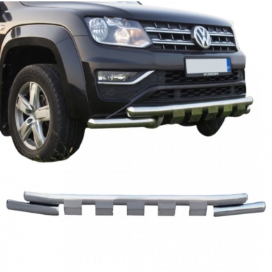 Nissan Navara 2010+ sonrası Krom Shark Ön Koruma AQM PST23