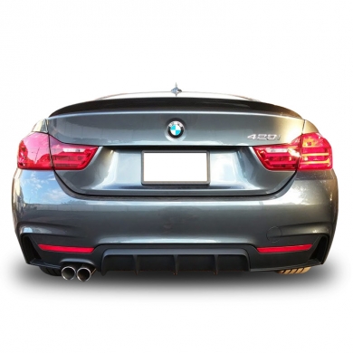 Bmw F32 - F33 - F36 4 Serisi 2013 - 20 M Performance Difüzör (Sol Tek) Plastik Boyasız