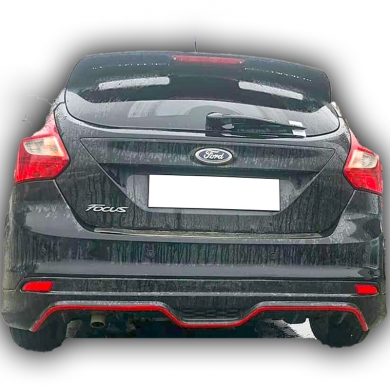 Ford Focus 3 Hb 2011 - 2014 Sport Difüzör Plastik Boyasız