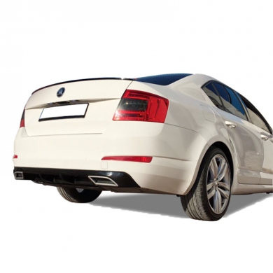 Skoda Octavia Mk3 2013-2017 Uyumlu Yedek Parça Difüzör Plastik Boyasız
