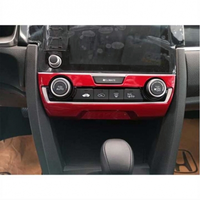 Honda Civic Fc5 Klima Panel Kaplama Kırmızı 2016-2020