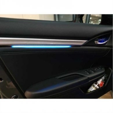 Honda Civic Fc5-Fk7 2016-2020 Işıklı İç Kapı Çıtası 4 Parça Mavi