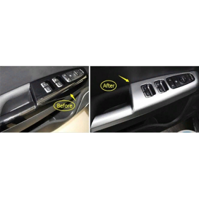 Kia Sportage 2016-2019 Uyumlu Yedek Parça Kapı Kolçak Kaplaması Silver