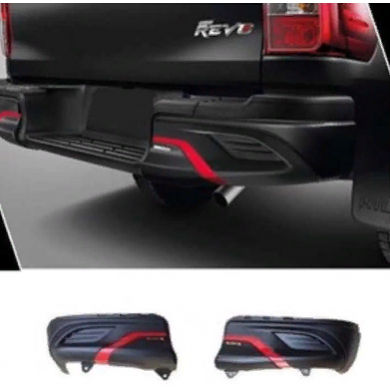 Toyota Hilux Revo ( 2016-2019) Uyumlu Yedek Parça Arka Tampon Kaplama - 2 Parça