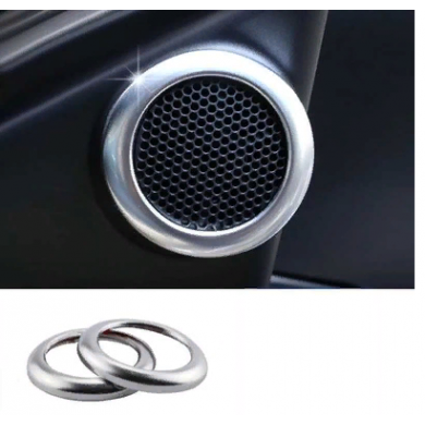 Toyota Corolla 2014-2018 Uyumlu Yedek Parça Tweeter Halka Kaplama Silver