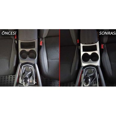 Nissan Qashqai 2014-2020 Uyumlu Yedek Parça Orta Bölme Kaplama - Silver