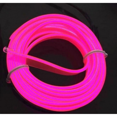 Araç İçi Neon Aydınlatma Pembe 1 Metre