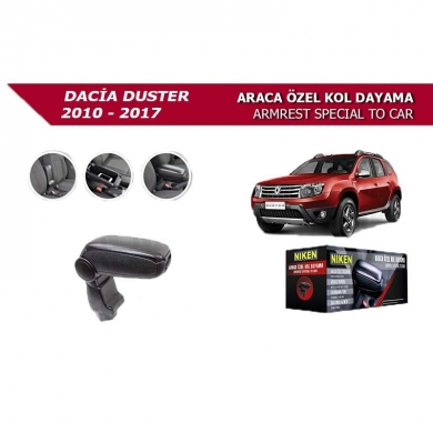 Niken Dacia Duster 2010-2017 Araca Özel Kol Dayama Siyah