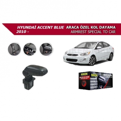 Niken Hyundai Accent Blue 2010 Araca Özel Kol Dayama Siyah